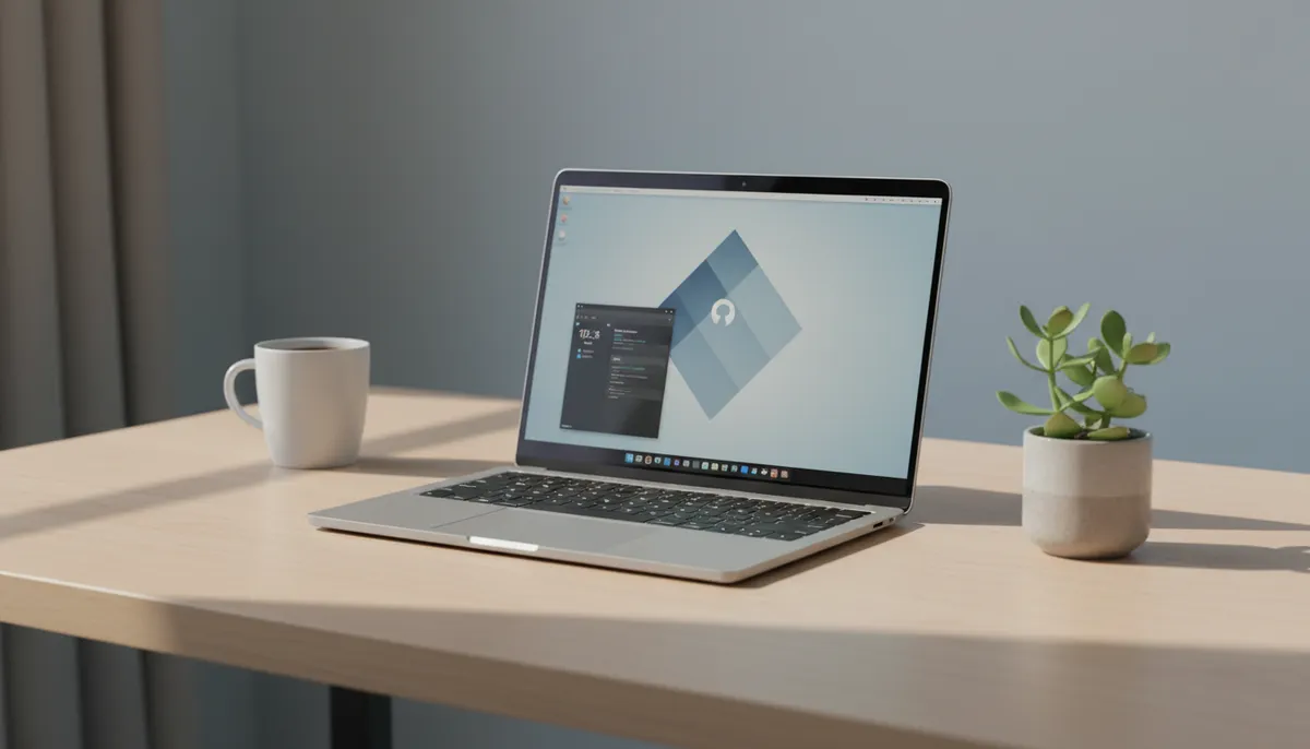 Simple, clean computer setup for everyday use